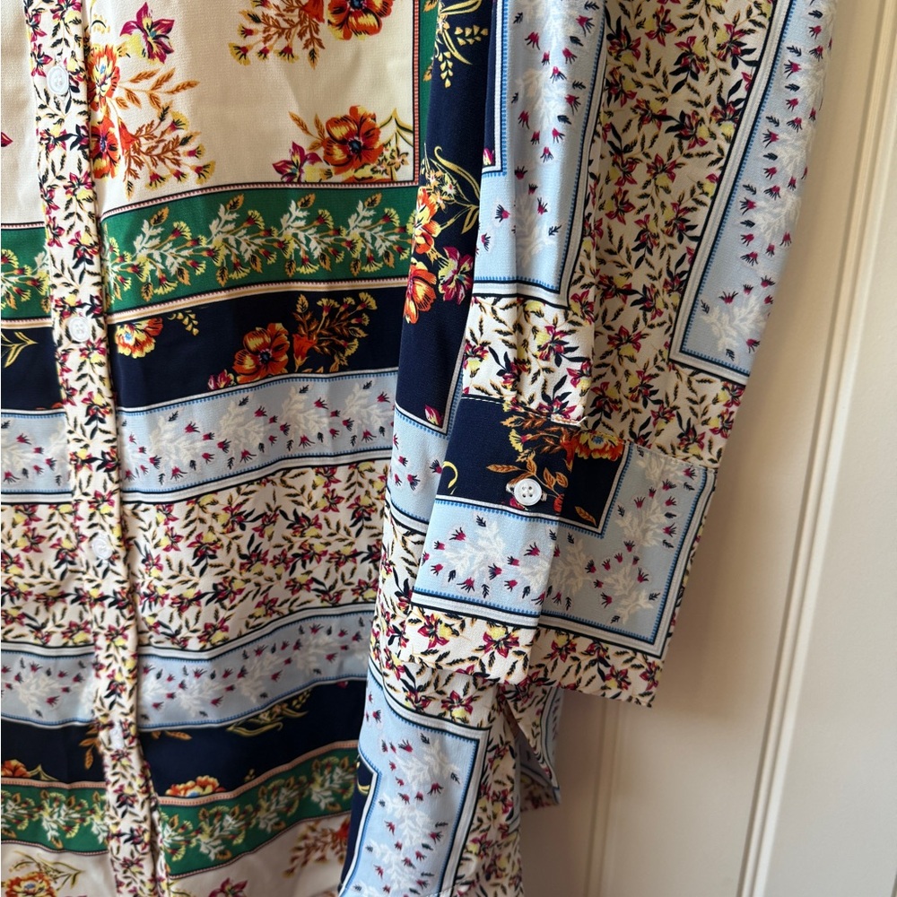 Vici Patterned Button Down Shirt Tunic - image 2